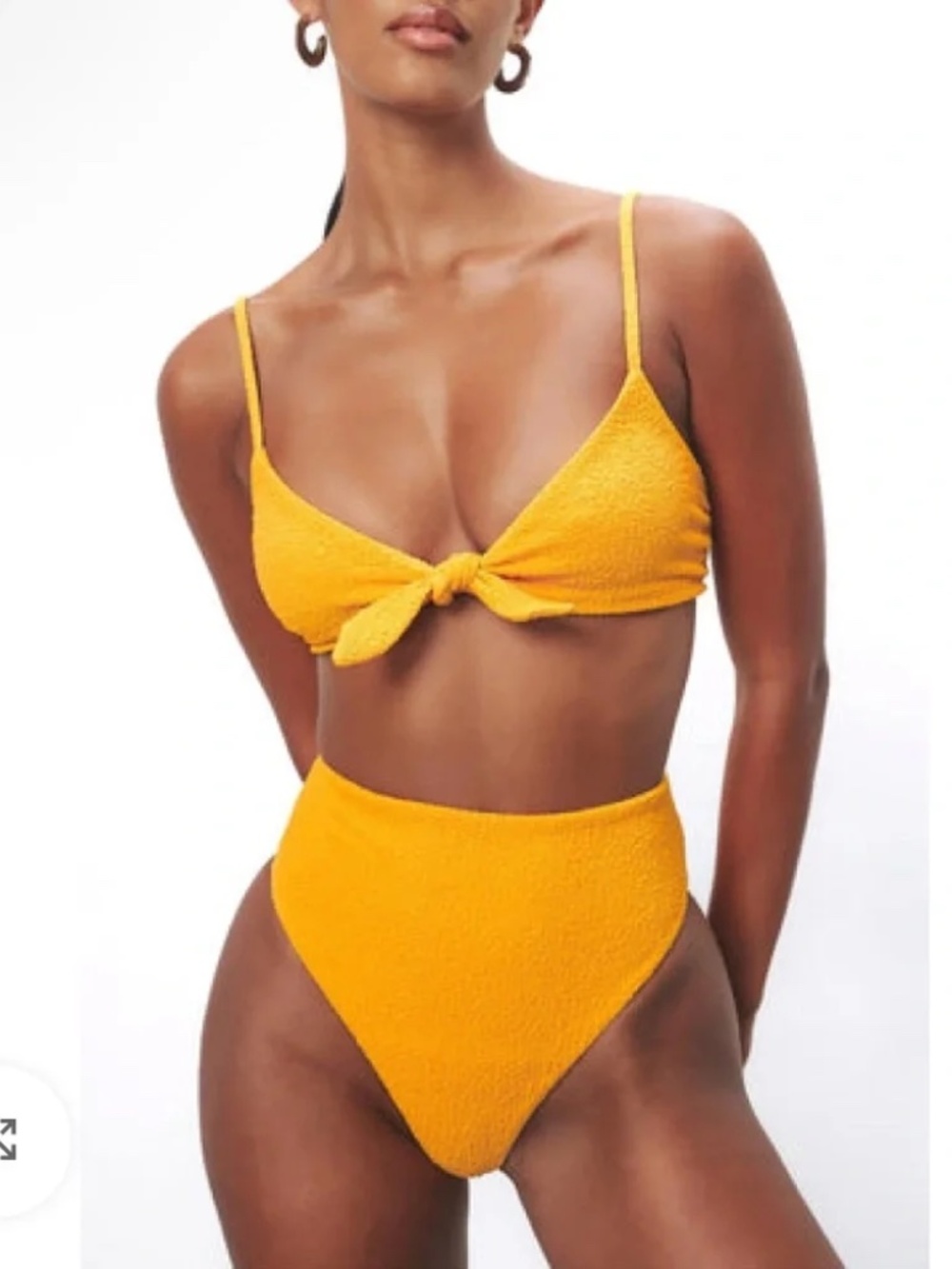 NWOT~Mara Hoffman~Imina Marigold High Waist Bikini Bottoms Only~Size S